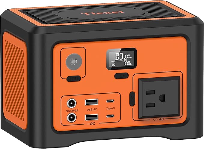 S1 Portable Power Station,192W Camping battery generator,Solar power station,electric generator with AC Outlet 100W for Home Backup Outdoor Emergency Camping RV with Bluetooth