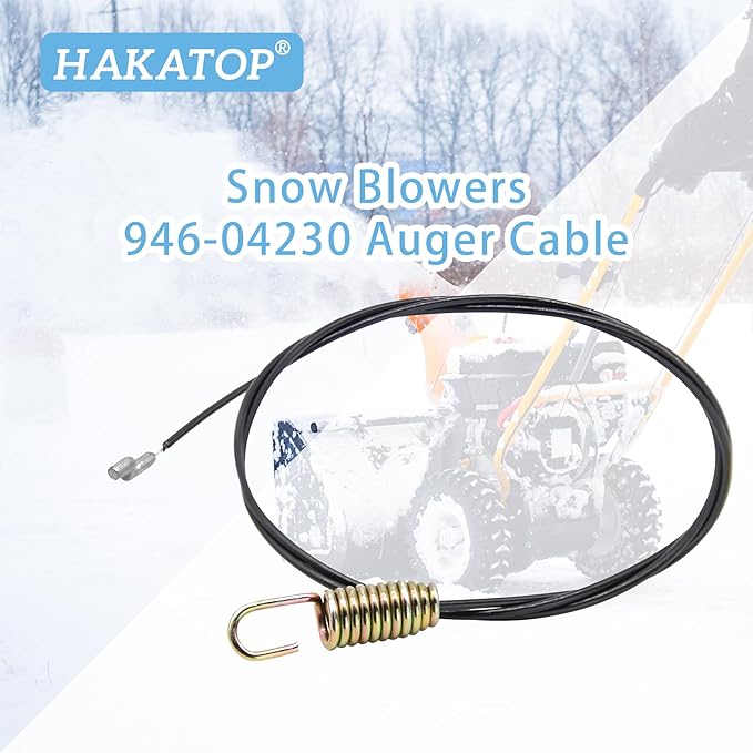 HAKATOP 946-04230b Auger Drive Clutch Cable for MTD Cub Cadet 746-04230 746-04230A 946-04230 946-04230A Snow Blower/Thrower
