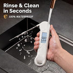 0.5 Sec Instant Read Grill Meat Thermometer Digital Food Cooking BBQ, White