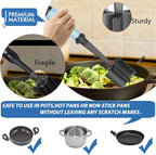 Upgrade Meat Chopper Hamburger Masher Ground Beef Smasher Utensil Mix Tool | Premium Heat Resistant Meat Masher, Nylon Potato Mashers Beef Smasher, Dishwasher Safe Non Stick Mix & Chop Tool Gift-Aqua