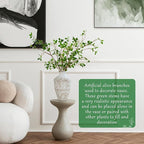 ucky Artificial Realistic Eucalyptus Stems，Decoration Greenery Stems ，43 Inch 4 Pcs, Realistic Touch Flexible Branches, Green Fake Plant, for Home Decor Tables Vases Garden Decoration