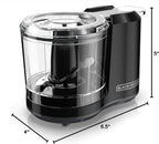 BLACK+DECKER 1.5-Cup Electric Food Chopper, One Touch Pulse, 150W Motor, Stay-Sharp Blade, Dishwasher Safe (Pack of 2)