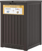 Package Delivery Box for Outside, Waterproof Outdoor Storage, Brown