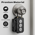 Magnetic Key Lock Box with Removable Cable Shackle Indoor Outdoor Waterproof 4 Digit Combo Resettable Code,Key Lockbox for Outside Spare Keys for Realtors Key Cabinets,Hide a Key Holder Under car