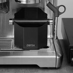 DIBTSA Espresso Knock Box, with Removable Knock Bar and Non-Slip Rubber Base, Espresso Accessory, Stainless Steel, Black, Small