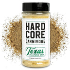 Hardcore Carnivore Texas Jalapeno Salt Seasoning for Meats & Veggies, 11oz | Garlic & Jalapeño Blend - Texas-Made All-Purpose Seasoning for Chicken, Beef, Veggies & Cocktail Rims. MSG-Free & Gluten Free