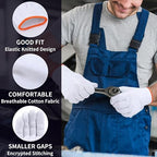 12 Pairs Grill Gloves Field Dressing Gloves for BBQ, Grilling, Oven, Heat Resistant, Mechanics, Welding, Gardening Safty Work Gloves Bulk, Large, Men Women