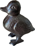 Rust Brown Cast Iron Duck Figurine（3.6" Tall） - Single Piece Vintage Style Decorative Ornament for Home, Garden, Shelf Decor HC6905