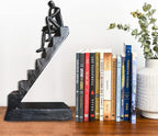 Jalunth Bookshelf Bookcase Aesthetic Decoration Art Sculptures Home Decor Book Shelf Case Modern Accents Figurine Reading Metal Decorative Ideas Objects Accessories Library Office Steel Statue Gifts