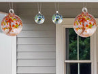 Dale Tiffany Hand Blown Glass, 4" Diameter Aqua, Tree of Life Collection, Witch Globe Hanging Garden Indoor/Outdoor Decorative Ornament Gazing Ball