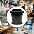 HOMEE Espresso Knock Box Coffee Knock Box Shock-Absorbent Durable Non-Slip Base Espresso Machine Accessories Espresso Dump Bin