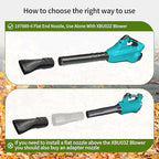 DECKMAN 191L13-5 191B21-6 Blower Nozzle Adapter/197889-6 Flat End Nozzle Attachment/Car Drying Nozzle Compatible with Makita Leaf Blowers XBU03Z XBU03SM1 XBU02Z XBU03 DUB362