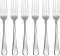 Oneida Flight Dinner Forks Silverware Set for 6, Flatware | Mirror finish, dishwasher safe | cutlery set for kitchen and dining, utensil set, heavy duty, kitchen essentials