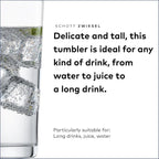 SCHOTT ZWIESEL Basic Bar Tumblers 13 Ounce (Set of 6), Medium-Sized Longdrink Glasses, Dishwasher-Safe Tritan Crystal Glasses, Made in Germany