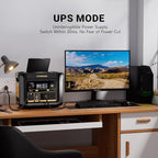 VTOMAN FlashSpeed 600 Portable Power Station 600W (1200W Peak) - 499Wh Solar Generator with LiFePO4 Battery Pack, 100W USB-C/110V AC, 60 Min Fast Charging 0-80% for Camping, Fishing, Blackout, RVs