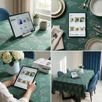 Urban Villa Tablecloth Cotton Tabletop 60x102 (8-10 Seats) Jaqrd Tree