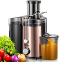 Juicer Machine 800W Centrifugal Juicer with Wide Mouth Feed Chute | For Fruits And Vegetables, Stainless Steel, BPA-Free Parts, Easy To Clean, Rose Gold Finish, Fast Juice Extraction