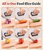Large Onion Slicer Holder, Stainless Steel Onion Holder for Slicing with 14 Sharp Prongs for Slicing of Tomato, Avocado, Vegetable Chopper Meat Tenderizer for Fruit Prep (CarbonBlack)