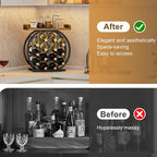 X-cosrack Countertop Wine Rack with Wooden Tabletop (14 Bottles)