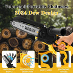 Mini Chainsaw for Dewalt 20V MAX Battery, Brushless 8 Inch & 6 Inch Handheld Pruning Chainsaws with Security Lock, Cordless Portable Chain saw for Tree Branches/Wood Cutting(Tool Only)