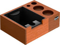 IKAPE 51/53/54/58mm Espresso Knock Box, Sandywood Coffee Station, Tamper Tools, Distributor, Portafilter & Puck Screen Accessories, Natural Sandywood Station Base