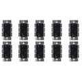 Lutron Caseta Original Smart Dimmer Switch (Lutron Smart Hub Required), for LED Lights, 150 Watt, Single-Pole/3-Way, No Neutral Required, PD-6WCL-BL-10-Pack, Black, 10 Pack