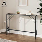 47.2'' Console Table, Skinny Entryway Table with Fast-Charging Station, Narrow Long Sofa Table, Behind Slim Couch Table for Entrance, Hallway, Living Room Decor ST-GY120-1