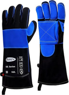 JKSafety Welding Gloves for Men,932°F Heat Resistant Gloves Mitts for Welders,Stick,Tig,Mig,Forge,Oven,Fireplace,Furnace