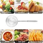 Spider Strainer Skimmer, Swify Stainless Steel Asian Strainer Ladle Frying Spoon with Handle for Kitchen Deep Fryer, Pasta, Spaghetti, Noodle, 5.5 Inch