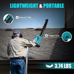 Cordless Leaf Blower for Makita 18V Battery, 450CFM 150MPH Electric Leaf Blower, 6 Speed Lightweight Handheld Leaf Blower for Lawn Care, Patio, Snow, Dust, Blowing Leaves (Battery NOT Included)