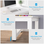 Computer Desk, White