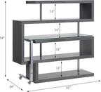 NicBex Kimberly-DW-00028-LWJ Home Office Desks, 55"x24"x54", Gray
