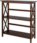 Casual Home Montego 3-Shelf Bookcase, Walnut (New)