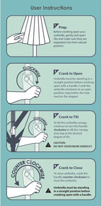 California Umbrella 9' Round Sunbrella Aluminum Outdoor Deck, Pool or Patio Umbrella, Crank Lift, Auto Tilt, Bronze Pole, Regatta