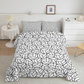 Feelyou Twin Size Volleyball Bedding Set Boys Girls Sports Game Comforter Set for Kids Women Men Ultra Soft Volleyball Player Comforter Black White Duvet Set Room Decor Quilt Set