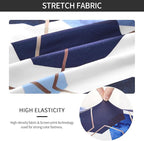 Gibelle Dining Room Chair Covers Set of 4, Soft Stretch Kitchen Chair Covers Slipcover Protector, Removable Washable Geometric Parson Chair Covers 4 Pack, Royal Blue