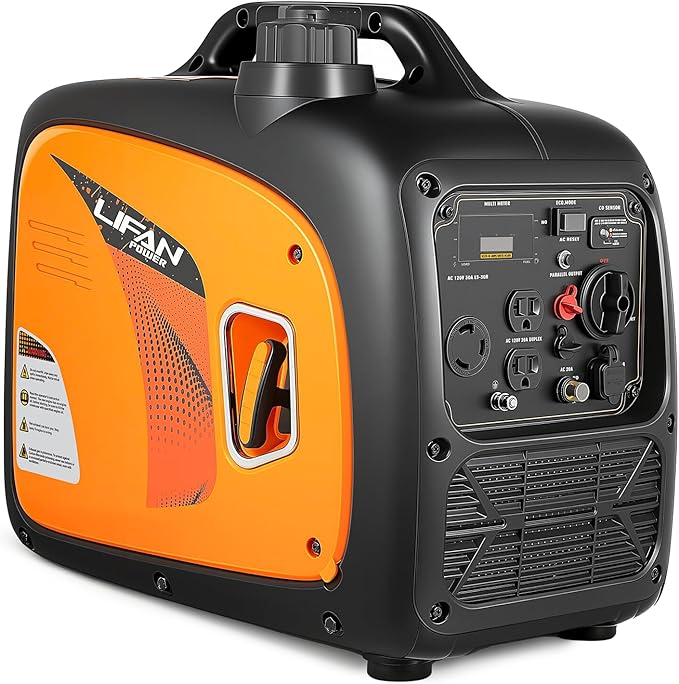LIFAN 3500W Portable Inverter Generator for Home Backup, Super Quiet Gas Powered Generator for RV Camping Outdoor Use, ECO Mode, EPA Compliant, Parallel Ready with CO-MINDER Safety