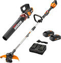 WORX 40V 13" Cordless String Trimmer/Edger + Leaf Blower Combo Kit, Batteries & Charger Included WG927