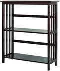 Casual Home Mission Style 3-Shelf Bookcase, Espresso