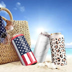 TILUCK Skinny Can Cooler, Stainless Steel Insulated Slim Cans, 12 oz | Beer & Hard Seltzer, Doucle-Walled Stainless Steel Insulated Slim Cans, Slim 12 oz(Marble)