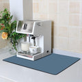 ZLR XXL Coffee Bar Mat for Barista Workstation, 20"x24", Navy Blue | Pro Home Cafe Station, Absorbent Dish Drying Mat, Stain-Hiding Top, Fits Multi-Appliance, Cup Display & Knock Box