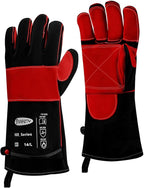 JKSafety Welding Gloves for Men,932°F Heat Resistant Gloves Mitts for Welders,Stick,Tig,Mig,Forge,Oven,Fireplace,Furnace