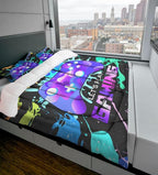 Sunnycitron Gaming Bedding Set Twin Comforter set Gamer Comforter sets for Boys Gaming Comforter set Kids Bed Comforter Set Down Alternative Comforter Game Room Decor,1 Comforter 2Pillowcase