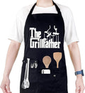 Funny Cooking Chef Apron with Pockets BBQ Kitchen Work Aprons Birthday Dad Creative Gifts
