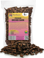 Premium Grade New Zealand Pinus Radiata Bark by Gardenera - Organic Hand Mixed New Zealand Pine Bark for Orchids - Medium Chips 9-12mm - 5 Quart