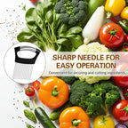Onion Holder for Slicing, Onion Cutter Vegetable Chopper, Food Slicer Assistant Tool for Fruit Lemon and Meat,Stainless Steel Tomato Slicer Vegetable Cutter for Potato, Avocados, Eggs,