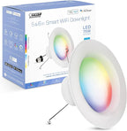 Feit Electric Smart Recessed Downlights, 5-6 Inch, Wi-Fi LED, Dimmable Color-Changing, 1000 Lumens, 11.1W (75W Equivalent), Voice & App Control, Daylight to Soft White, 50,000 Hour Lifespan