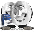 Detroit Axle - Front Brake Kit for 2007-2018 BMW X5 2011-2019 X6, Disc Brake Rotors Ceramic Brakes Pads with Hardware Replacemen