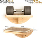 Cat Wall Shelves and Cats Window Perch – Natural Wood 4-Piece Set with Foam-Padded Curved Bed and Felt Steps, Space-Saving Wall Mounted Design