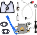 590460102 Carburetor for Husqvarna 125B 125BX 125BVX Leaf Blower Trimmer Replace Zama C1Q-W37 with 545112101 Air Filter 581798001 Fuel Line Kit